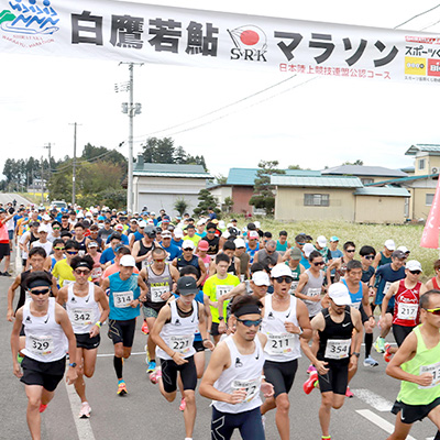 ハーフで参加費3000円！黄金色の田園コースで記録を狙える「白鷹若鮎マラソン」9/23開催