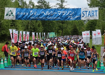 丘のまちびえいヘルシーマラソン2018