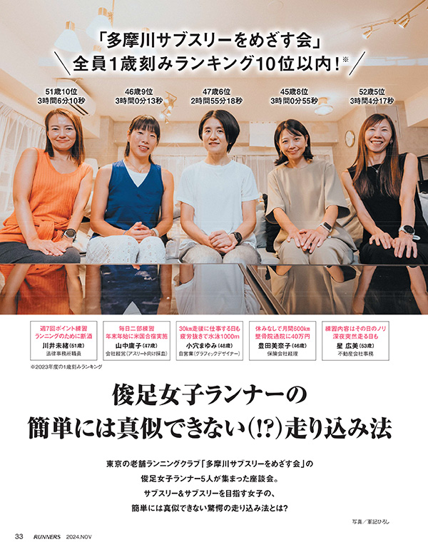 特集ページ：俊足女子ランナーの<br>簡単には真似できない（!?）走り込み法