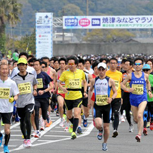 10人中3人に「カツオ」プレゼント！桜咲く港町を駆ける「焼津みなとマラソン」