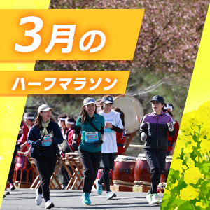 春にフルマラソンを走る前に！ 3月のハーフマラソン