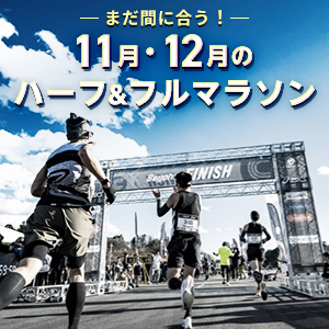 まだ間に合う！11月・12月のハーフ＆フルマラソン