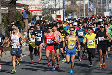 種目はハーフから1.5kmまで、ウォーキング部門もあり充実している