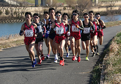 ハーフマラソンの部は、フラットで走りやすい日本陸連公認コース！