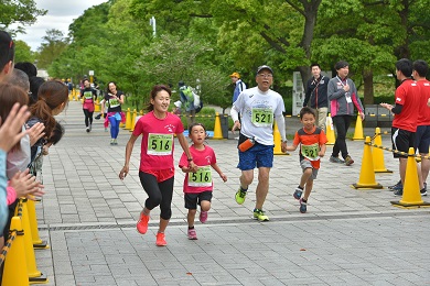 母の日の記念に親子ラン