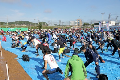 スタート前の準備運動