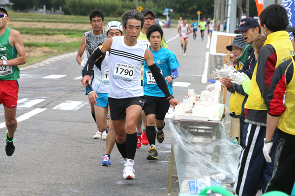 沿道の応援が背中を押してくれます