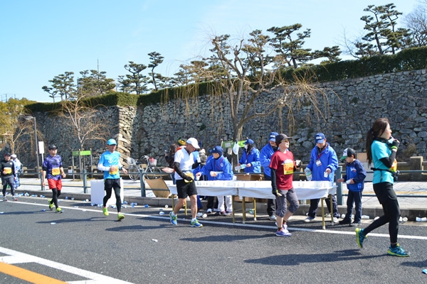 だんじりで有名な岸和田では、14世紀に創建された岸和田城を通る