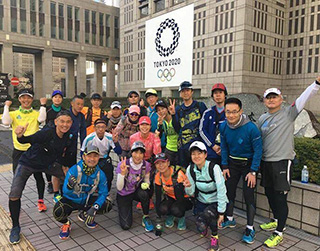 「HIBIYA RIDE」の街ランイベントにて