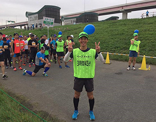 2016年の東京30K冬でペースランナーを務めた