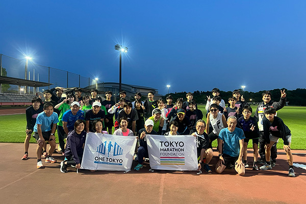 茨城県で開催したONE TOKYO練習会、阿見ACメンバーがペーサーを務めた