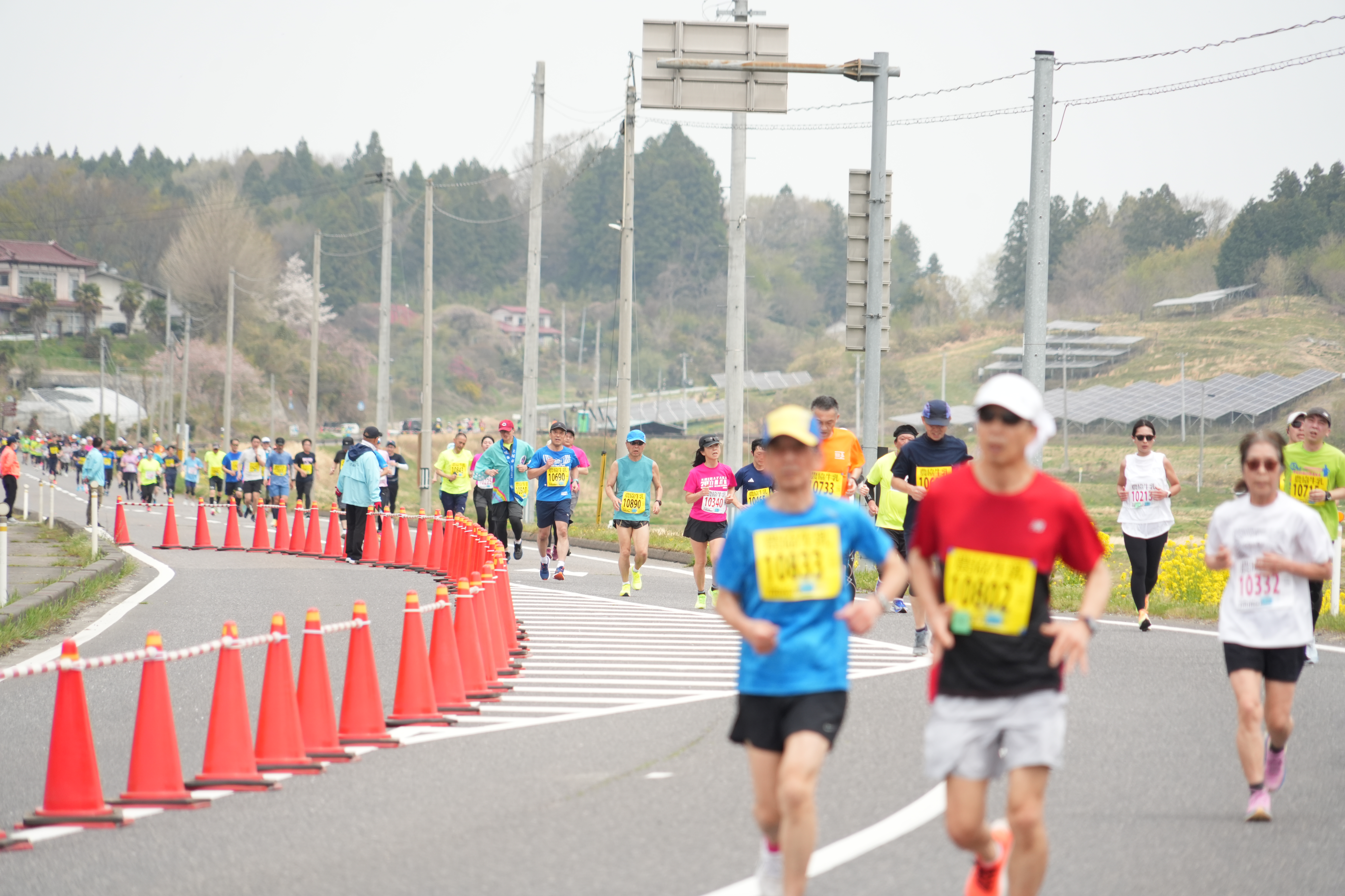 コースの一部安全対策の強化が行われている