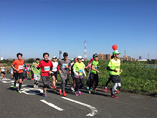 天気は快晴！　コース上にタヌキが出没するなどのハプニングはありましたが、無事9割以上の参加者が完走できました