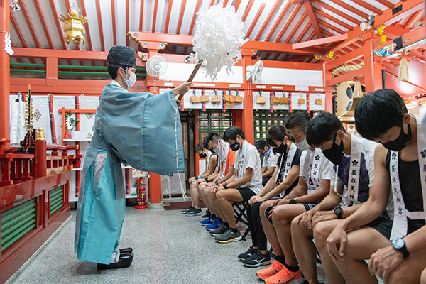 大阪の神社で「足守」お披露目ランイベント開催