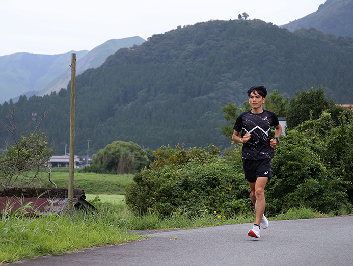 熊本・阿蘇でMGCに向けた合宿中だった今井選手