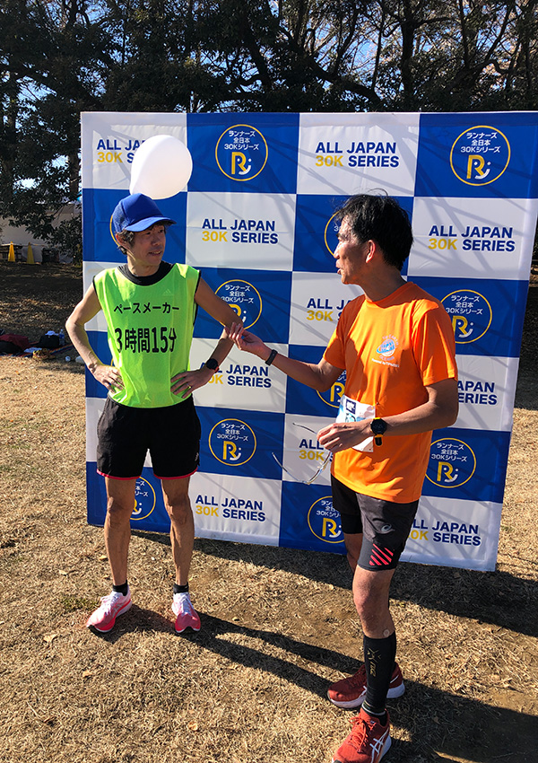 「西東京30K」ではペーサーの方にレースの運び方を教えていただきました