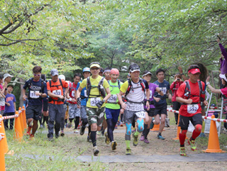 スタート地点がすでに山の上なのです