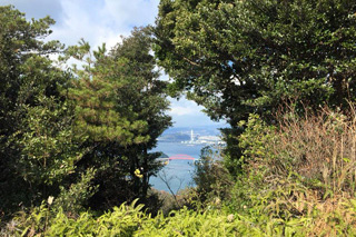 ところどころから見える景色もまた楽しい