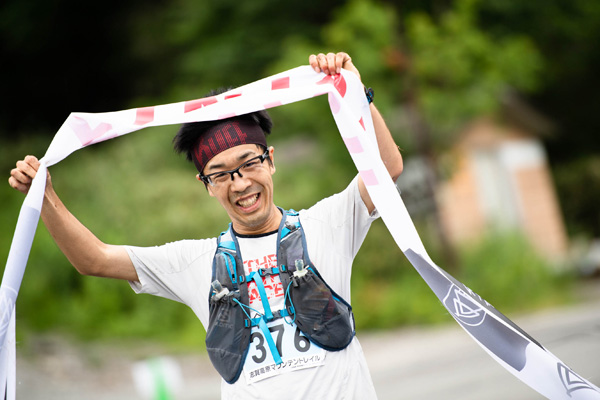 ラストのトレイルでトップに。見事優勝！