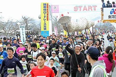 メインのハーフマラソンから、親子種目までたくさんの方が楽しめる大会！