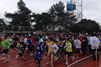 3kmは小学生から参加可能。特に親子ペアは人気！