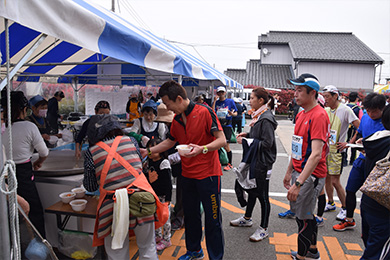 フィニッシュ後には毎年好評の「しんきろう鍋」が待っています！