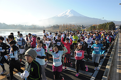 種目はフルマラソンと10km。女性にも人気