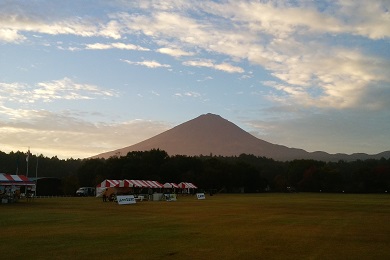 会場からは富士山が間近に