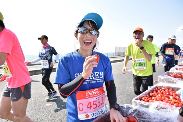 「石垣いちご」で確実に栄養補給。気力がみなぎる