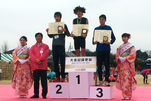古河はなももマラソン　中盤から加速した坂本智史選手（神奈川県陸協）が大会新記録！