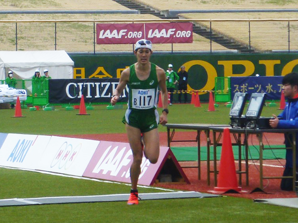 作田選手は2回目のフルマラソン。前回の記録（2時間25分50秒）を大幅に更新した