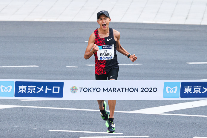 2020年の東京マラソンで2時間5分29秒の日本記録