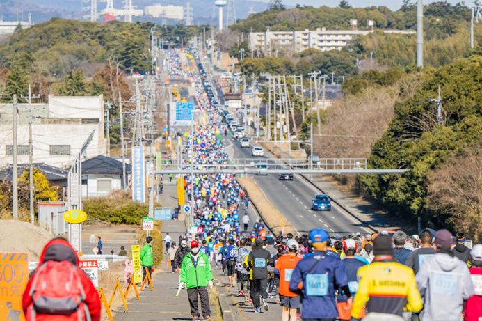 今回が70回目となった3年ぶり開催の勝田マラソン（写真／軍記ひろし）