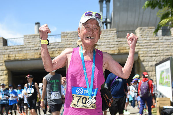 長野マラソン開催　87歳の小口親司さんが4時間10分22秒！