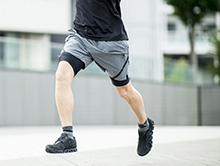 ハーフパンツは、スパッツタイプのインナー付き。ストレッチ性に優れている。